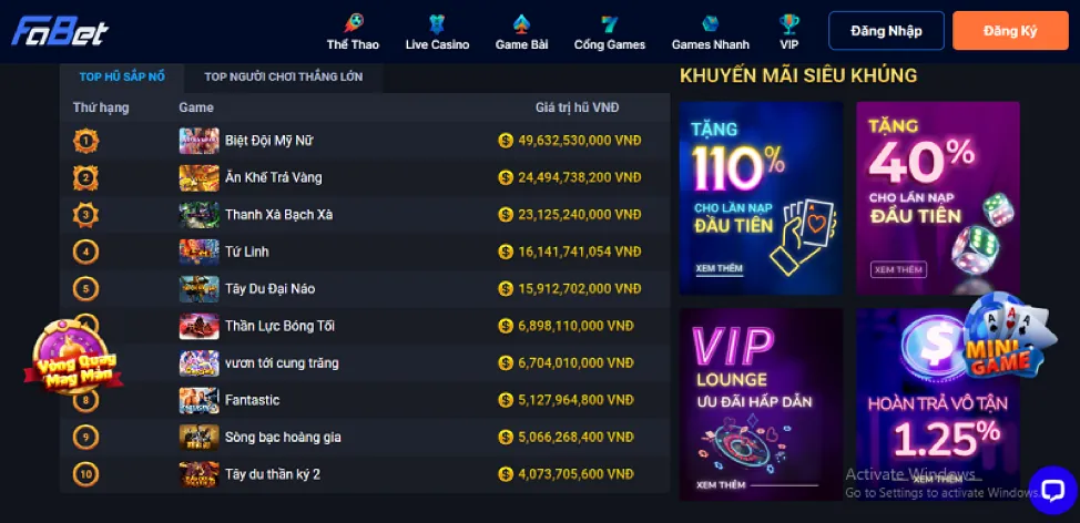 Hình ảnh các trò chơi casino phổ biến tại 79king78